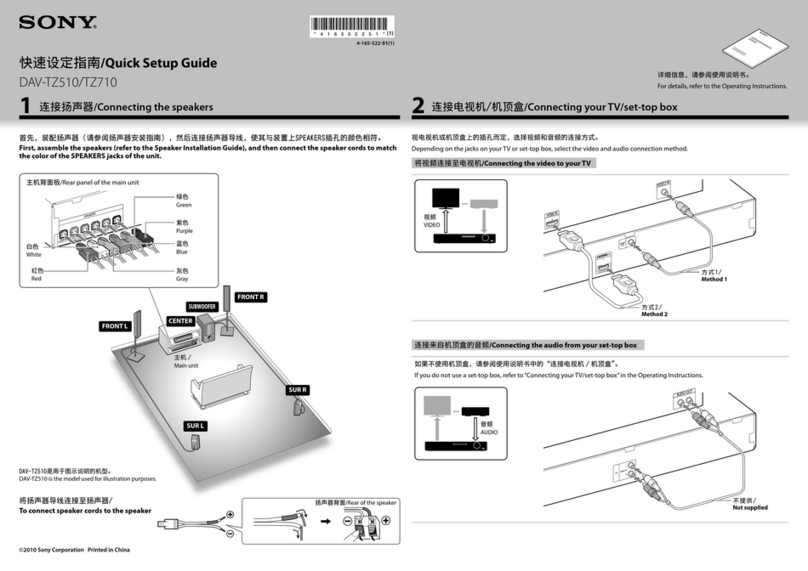 Sony DAV-TZ510 User manual