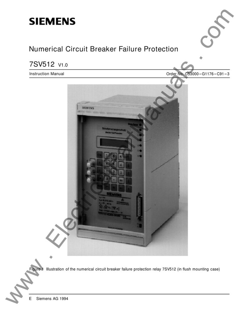 Siemens 7SV512 User manual