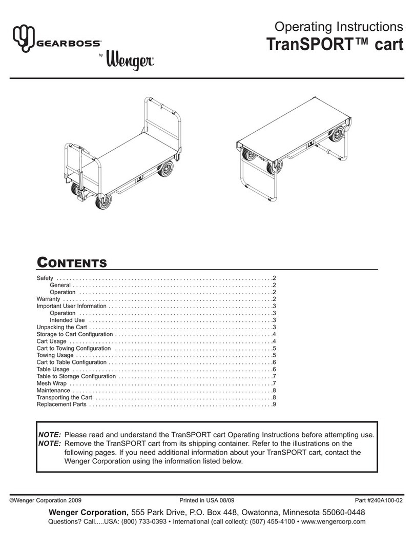 Gearboss TranSport Cart operating instructions