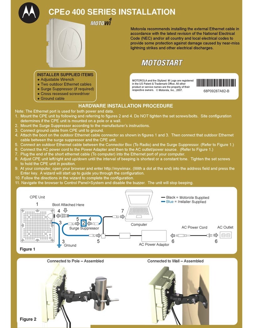 Motorola MotoWI4 PTP 600 Series User manual