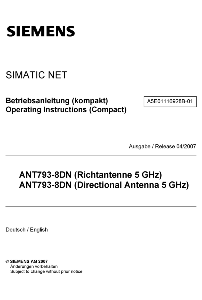 Siemens SIMATIC NET ANT793-8DN operating instructions