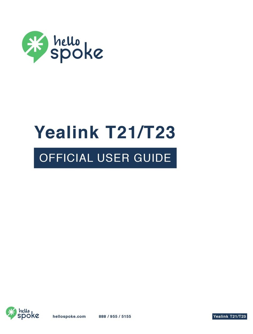 Yealink T21 User manual Yealink T21 User manual