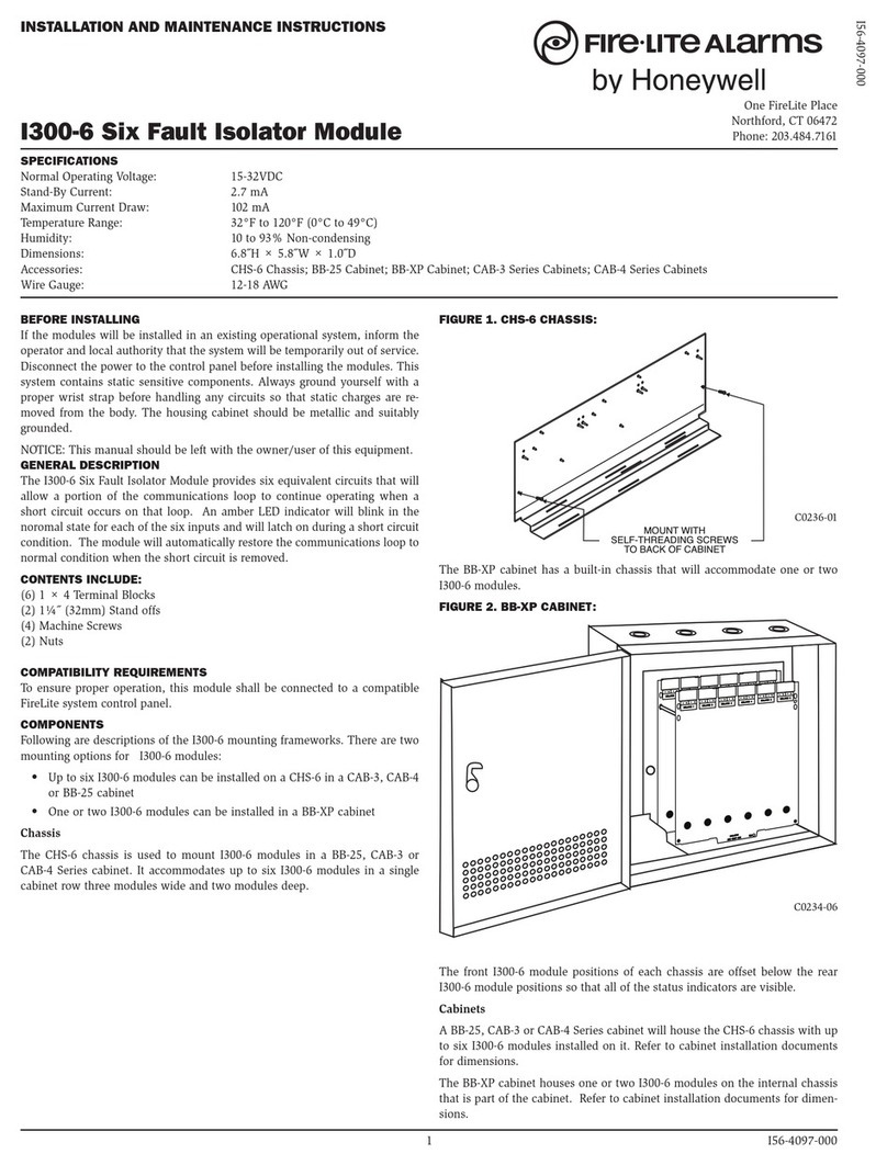 Fire-Lite Alarms I300-6 Installation and maintenance instructions