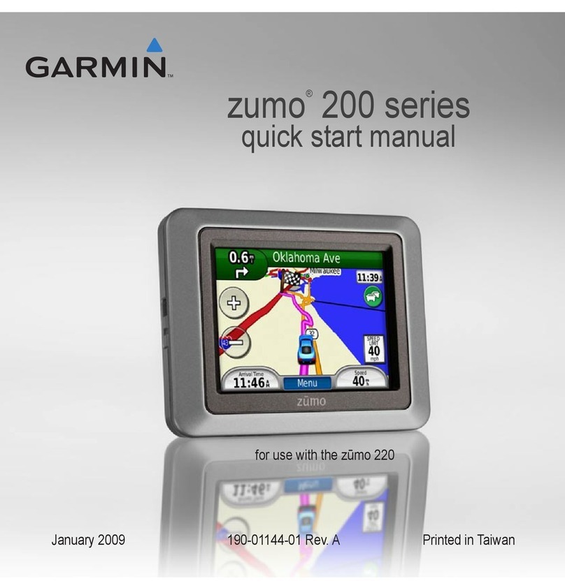 Garmin Zumo 200 Series Instruction manual
