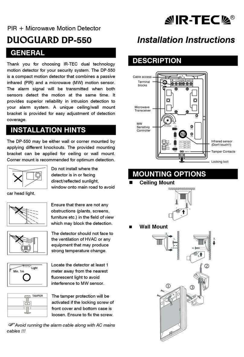 IR-Tec DUOGUARD DP-550 User manual