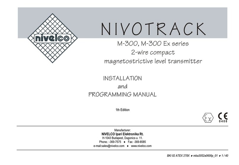 NIVELCO NIVOTRACK M-300 series Assembly instructions