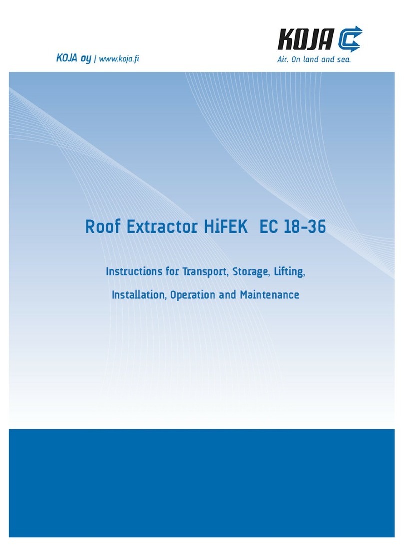 KOJA HiFEK 18 Installation, operation and maintenance guide KOJA HiFEK 18 Installation, operation and maintenance guide