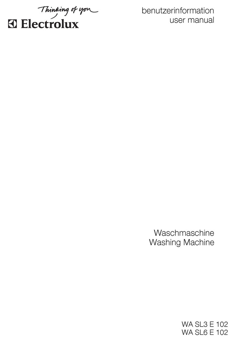 Electrolux WA SL3 E 102 user manual