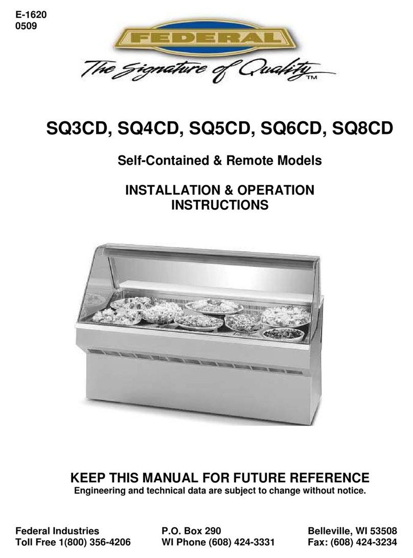 Federal SQ3CD Installation & operation instructions