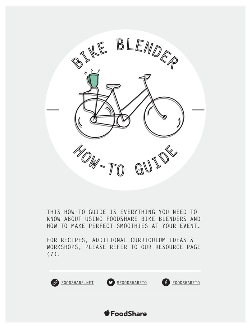 FoodShare Bike Blender How-to guide