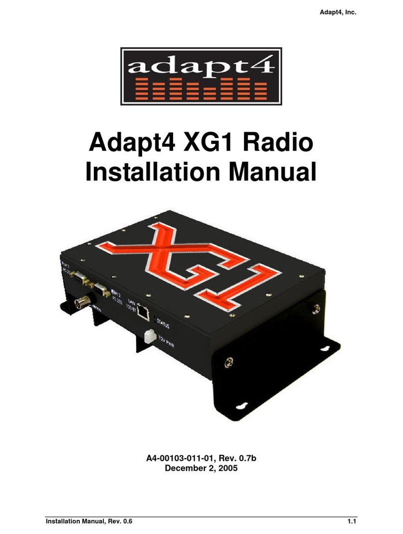 Adapt4 XG1 installation manual