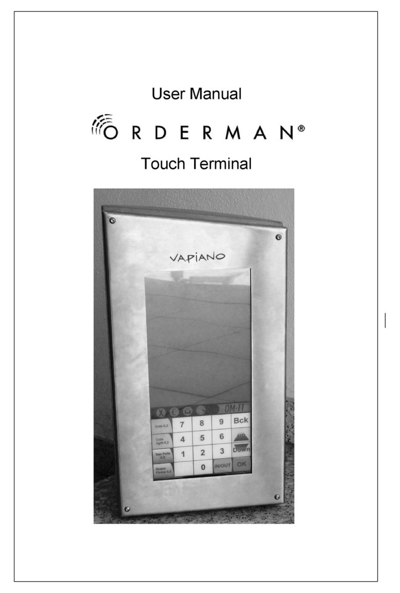 Orderman Vapiano User manual
