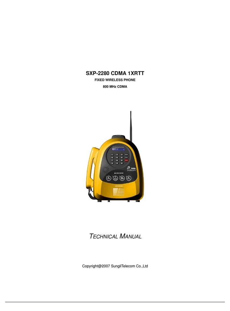 Sungil Telecom SXP-2280 Technical manual
