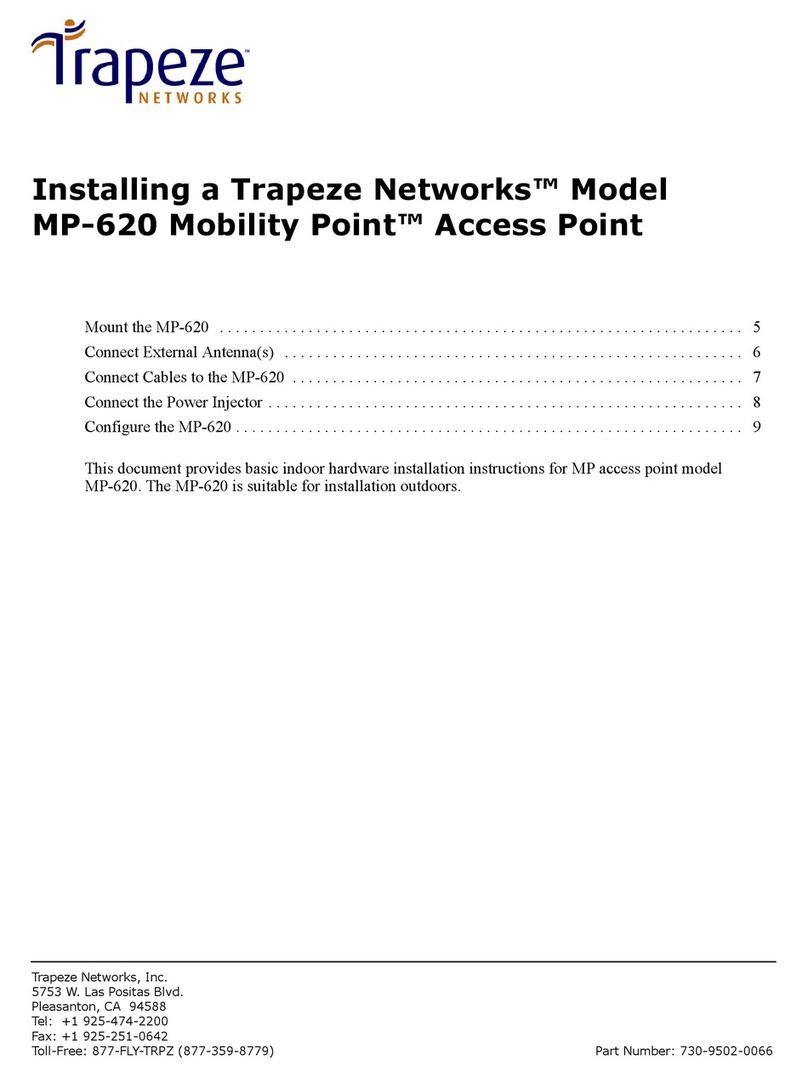Trapeze Mobility Point MP-620 installation instructions Trapeze Mobility Point MP-620 installation instructions