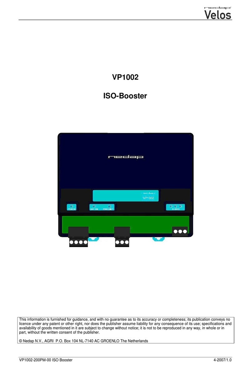 Nedap VP1002 User manual