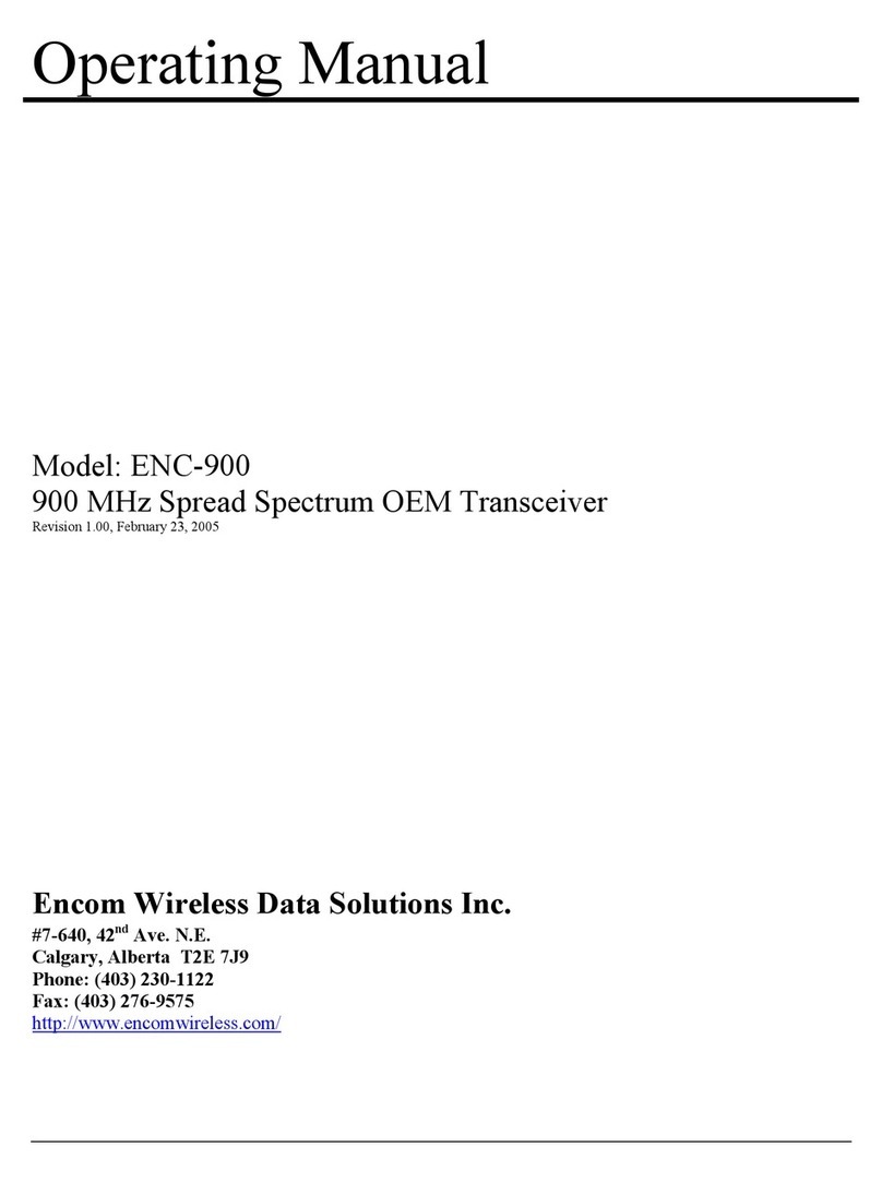 Encom ENC-900 operating manual