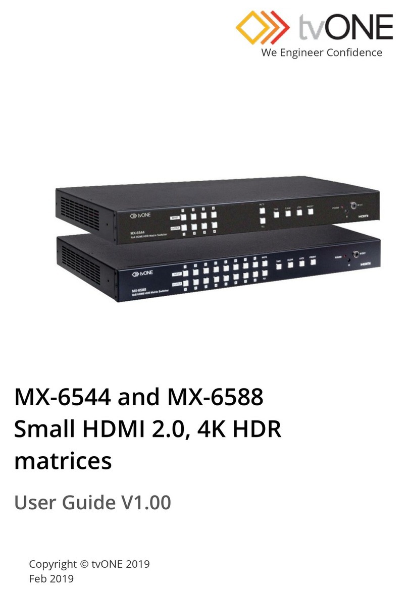 TV One MX-6544 user guide