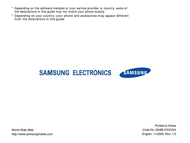 Samsung SGH SGH Z540 User manual