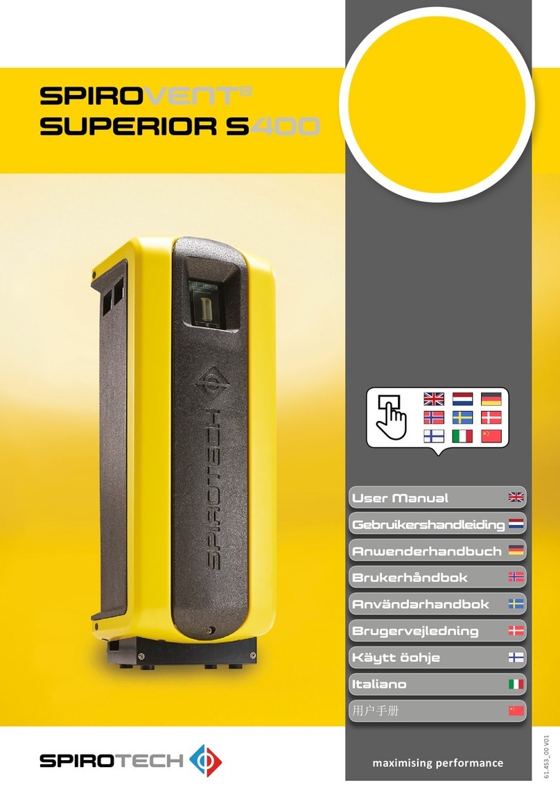 Spirotech SPIROVENT SUPERIOR S400 user manual Spirotech SPIROVENT SUPERIOR S400 user manual