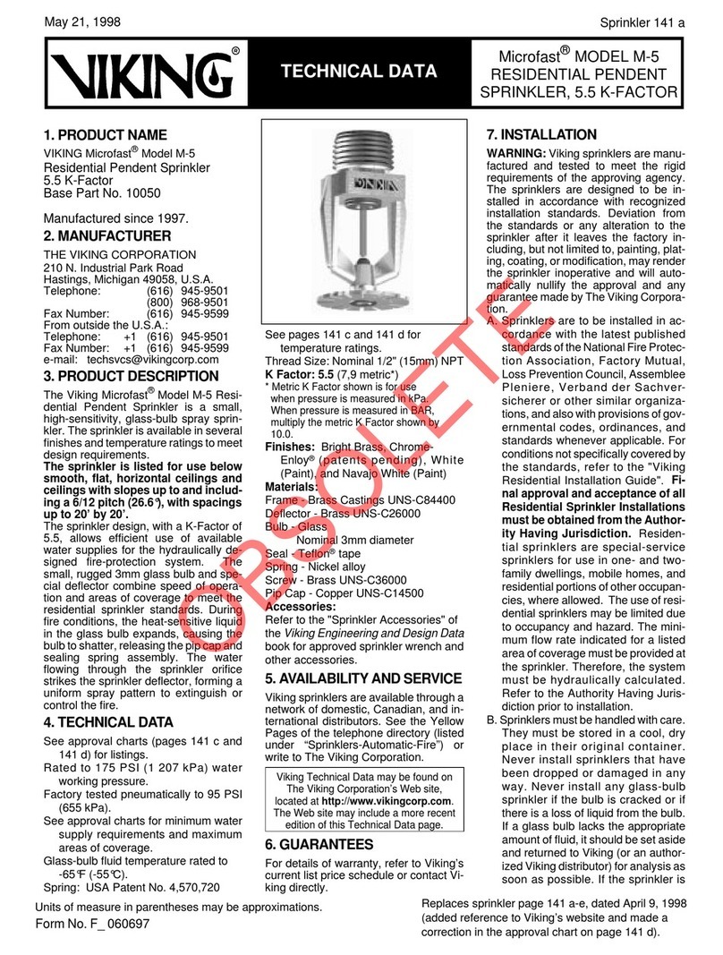 Viking Microfast M-5 Technical data Viking Microfast M-5 Technical data