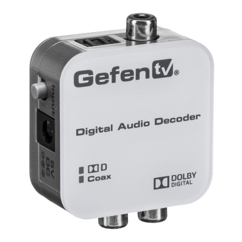Gefen GTV-DD-2-AA quick start guide