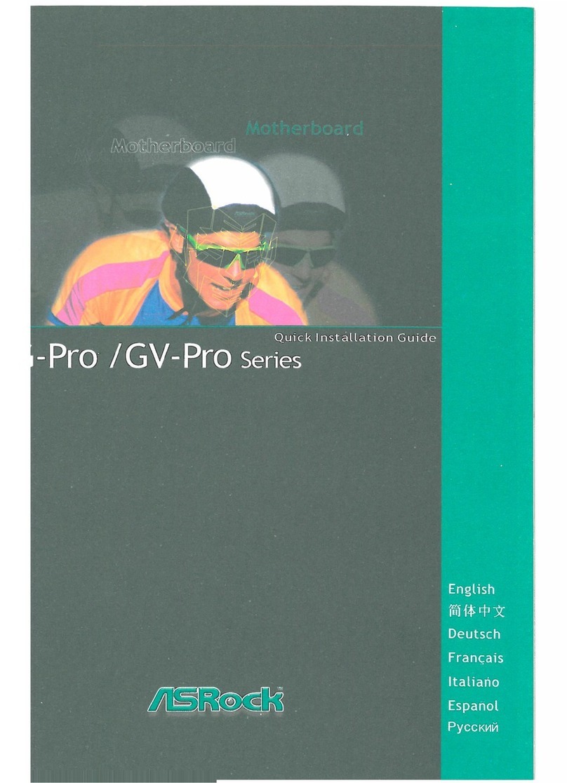ASROCK G-Pro Series Quick installation guide