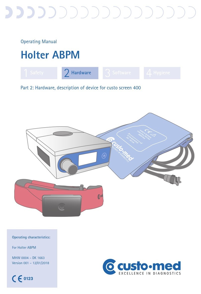 Custo Med Holter ABPM Custo Screen 400 User manual