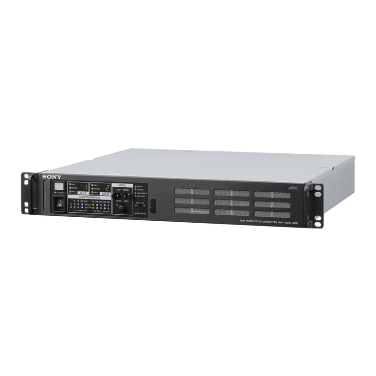 Sony HDRC-4000 Operation manual