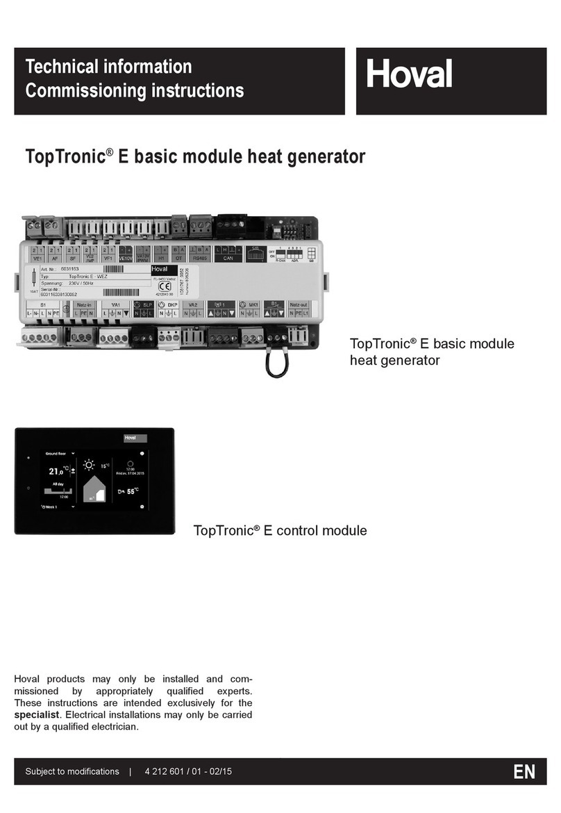 Hoval TopTronic E technical information