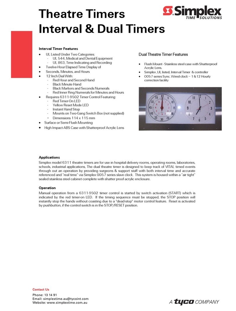 Simplex 6311-1234 User manual Simplex 6311-1234 User manual