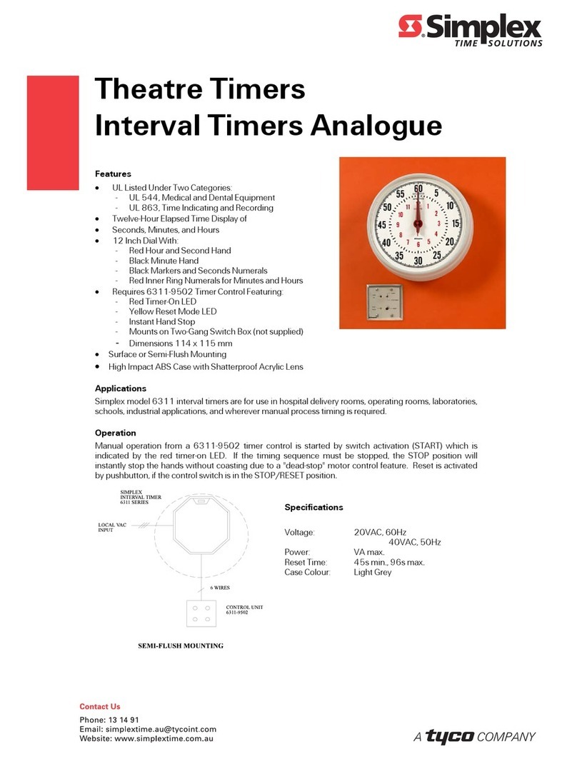 Simplex 6311-1234 User manual Simplex 6311-1234 User manual