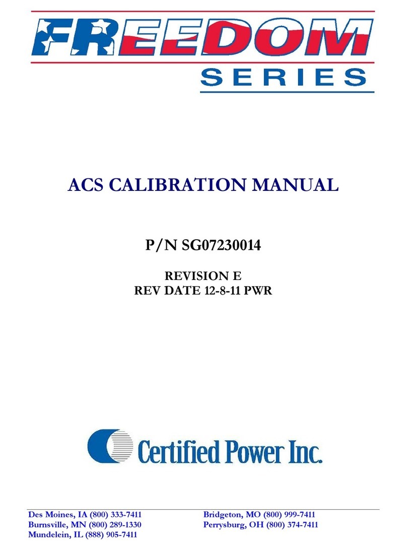 Certified Power Freedom series ACS Calibration Manual