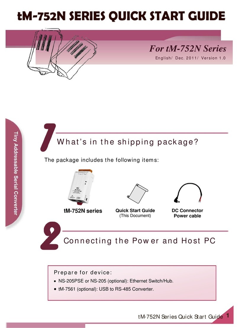 ICP DAS USA tM-752N Series quick start guide