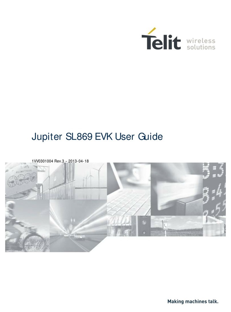 Telit Wireless Solutions Jupiter SL869 User manual