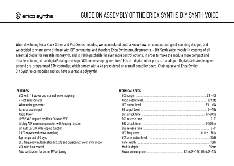 Erica Synths Black Series GUIDE ON ASSEMBLY