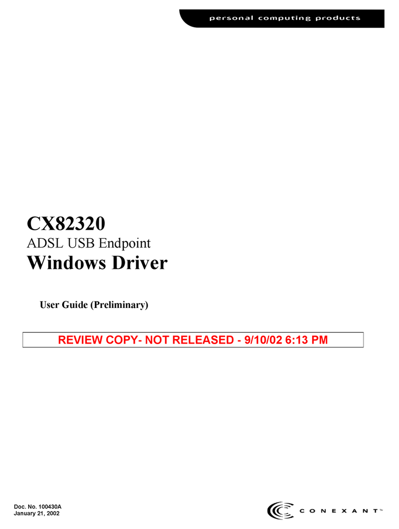 Conexant CX82320 user guide