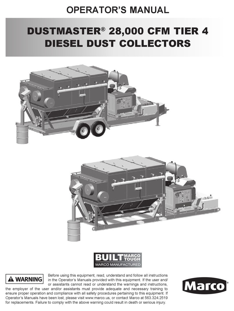 Marco DUSTMASTER Operator's manual