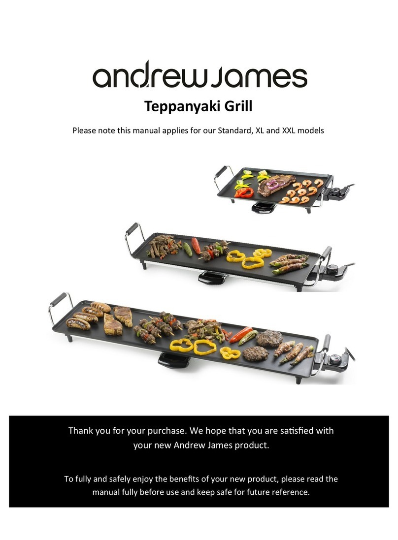 Andrew James Teppanyaki Grill Standard User manual