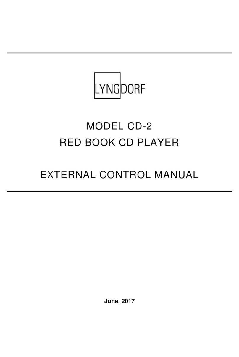 Lyngdorf CD-2 External Control Manual