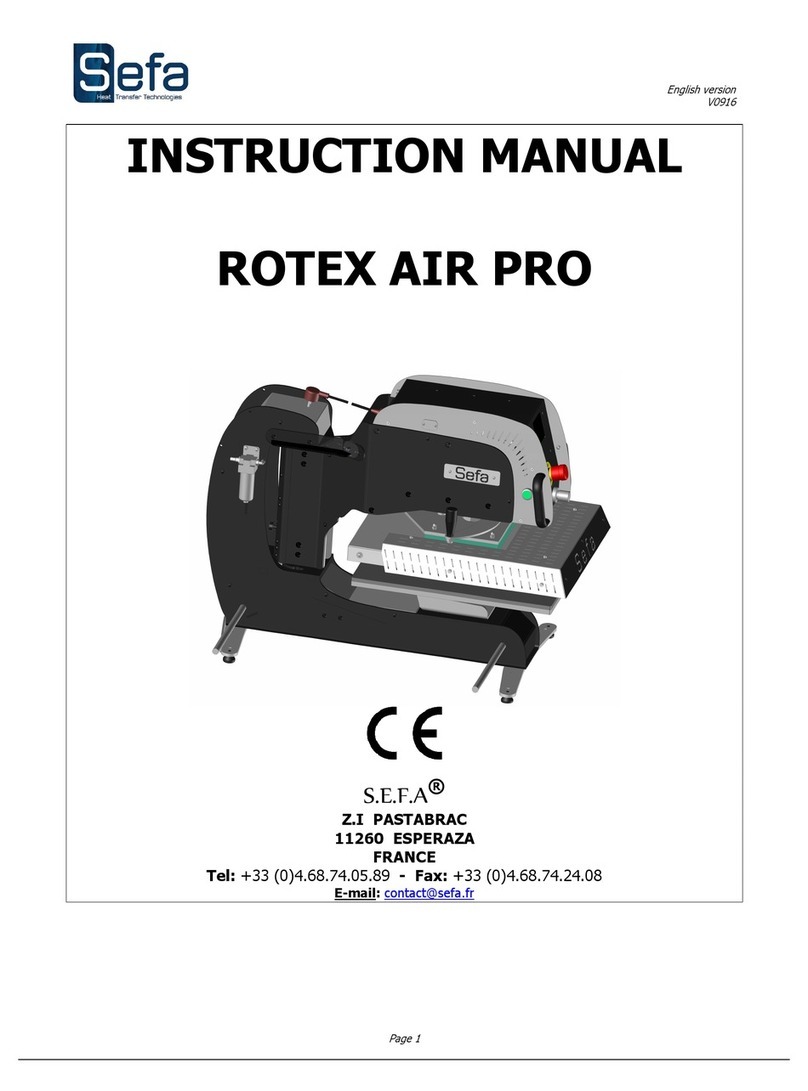 Sefa ROTEX AIR PRO instruction manual