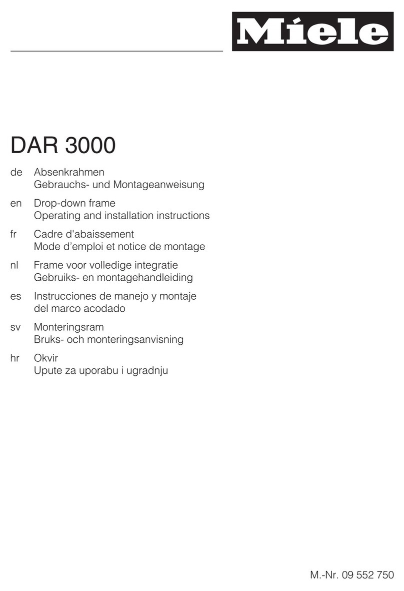 Miele DAR 3000 User manual