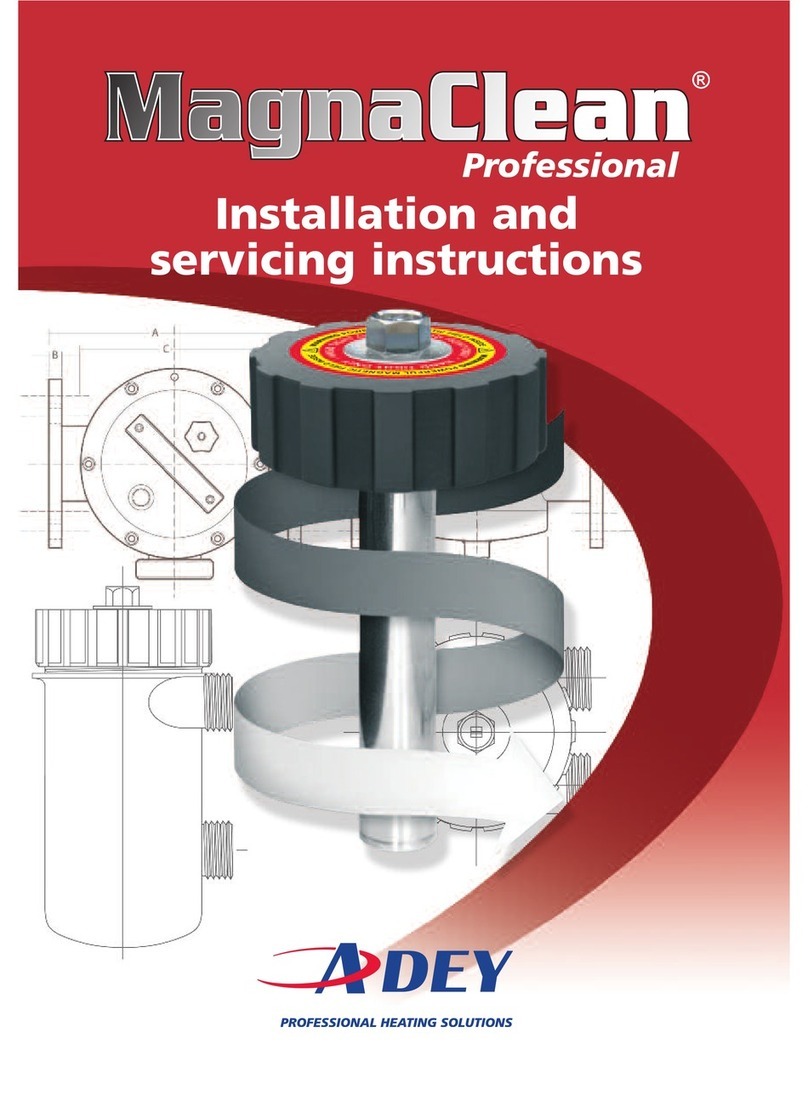 Adey MagnaClean Professional Installation and servicing instructions