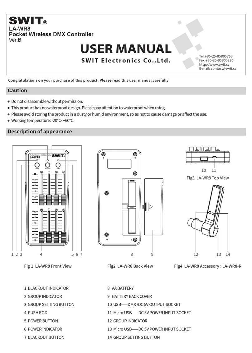 SWIT Electronics LA-WR8 user manual