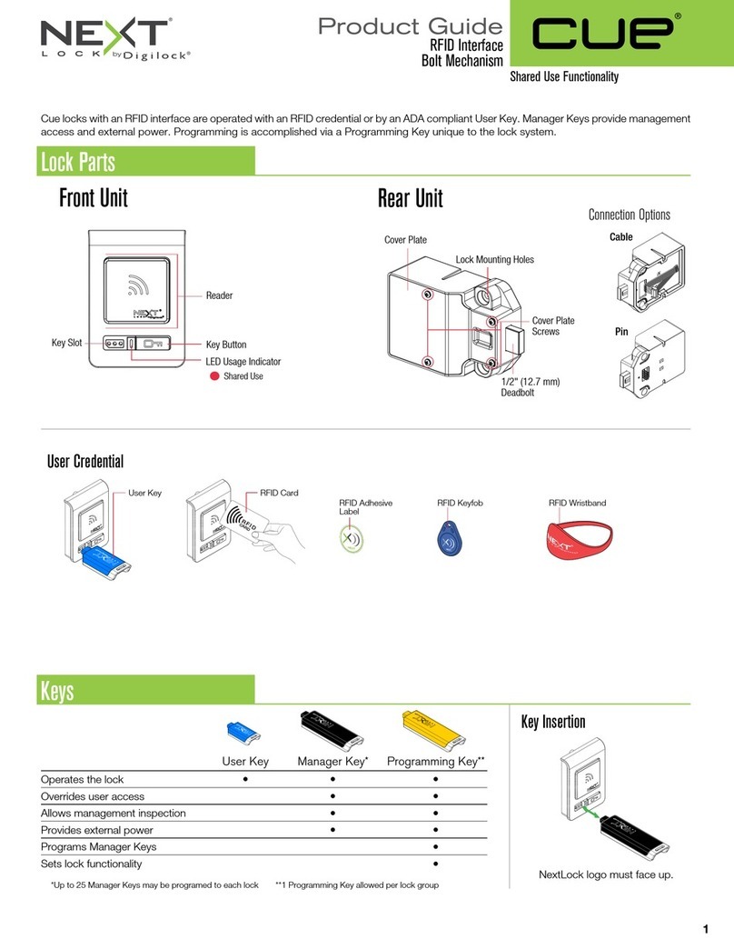 Digilock Next Cue Product guide