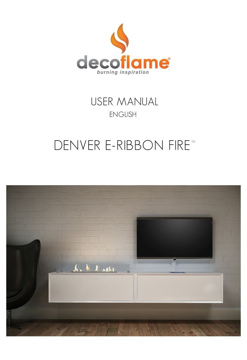 decoflame DENVER E-RIBBON FIRE user manual