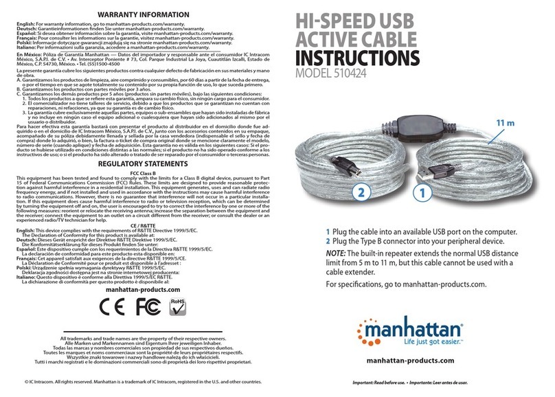 Manhattan 510424 instructions
