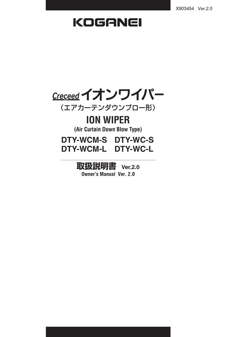 Koganei ION WIPER DTY-WCM-S owner's manual