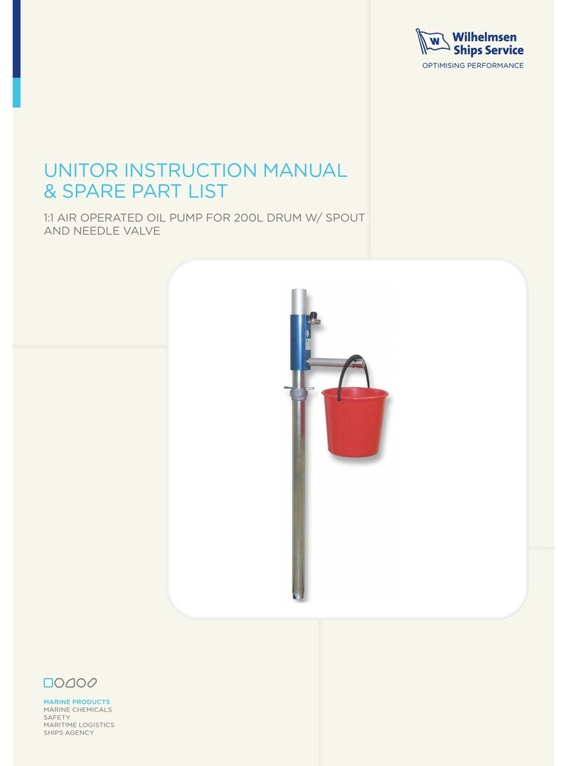 Wilhelmsen UNITOR Instruction manual / spare parts list