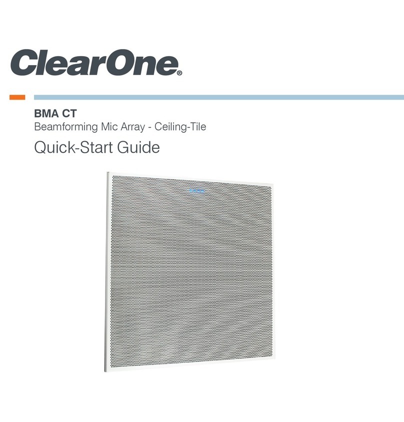Clear One BMA CT User manual