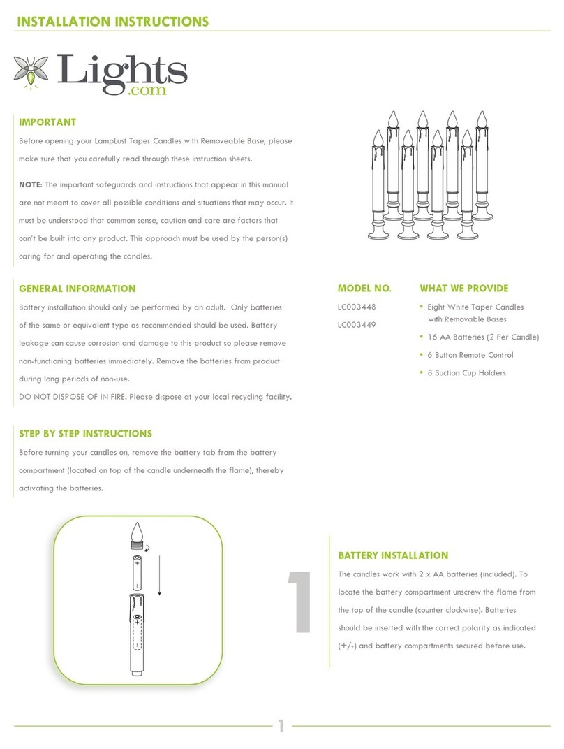 Lights LC003448 User manual